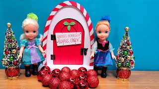 Christmas supplies  Elsa amp Anna toddlers are shopping  Barbie dolls [upl. by Epul]