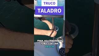 Truco sencillo para taladrar sin contratiempos youtube thelowcostsailor bricolaje [upl. by Ellenet]