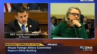 Rep Kinzinger questions Sec Clinton about the attack on the US consulate in Benghazi [upl. by Avika]