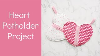 Make a Heart shaped Potholder [upl. by Nicholson]