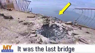 Ukraine has destroyed the last bridge to Kherson [upl. by Vanden978]