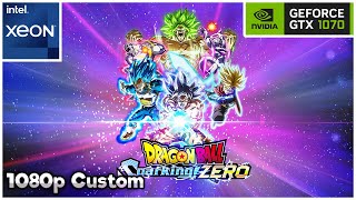 Dragon Ball Sparking Zero  GTX 1070  Xeon E52667 v2 16GB DDR3  Benchmark 1080p Custom [upl. by Kuehnel]