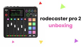 Rodecaster Pro 2 Unboxing The Ultimate Revelation [upl. by Kerwin]