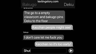 Bakudeku texting story 1318 [upl. by Aisnetroh955]