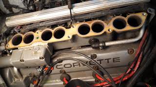 C4 Corvette ZR1 LT5 Plenum removal top end disassembly Part 1 of many of my Barn find restoration [upl. by Ardiedal339]