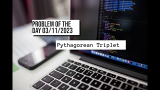 Pythagorean Triplet Problem of the Day 03112023  GFG Hindi [upl. by Profant]