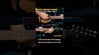 Achy Breaky Heart  Billy Ray Cyrus 1992 Easy Guitar Chords Tutorial with Lyrics part 1 SHORTS [upl. by Neelia906]