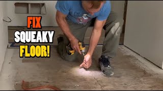 How To Fix A Squeaky Subfloor [upl. by Rovert]