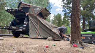 Tuff Stuff Overland Alpha Rooftop Tent Annex Setup  Full Length [upl. by Esinaj]