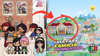 Casa para FAMILIA NUMEROSA 10 en Toca Life [upl. by Kiele]