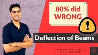 Deflection of Beams Tricky Numerical  Structural analysis  GATE Civil [upl. by Akeemaj]