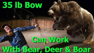 Is 35 lb Bow Heavy Enough For Bear Deer amp Boar [upl. by Amri]