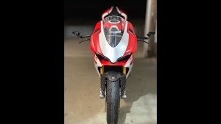 Ducati 959 Panigale Vandemon Full Titanium underbelly Exhaust startup [upl. by Aderb]