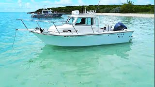 My Solo Trip to Berry islands Hoffman cay Bahamas in my 21 feet Crooked Pilot House Boat [upl. by Guidotti]