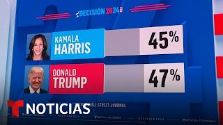 Una nueva encuesta muestra un avance de Trump en la preferencia de los votantes  Noticias Telemundo [upl. by Nylsoj256]