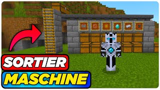 SCHNELL und EINFACH Automatisches Lager Bauen Minecraft Bedrock 121 [upl. by Ruttger]