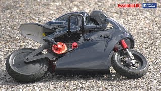 EASY TO DRIVE radio controlled RC MOTORCYCLE  HobbyKing HKM390 OnRoad Racing Motorcycle RTR [upl. by Leacim802]