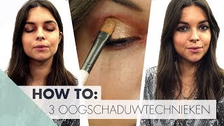 HOW TO 3 Oogschaduwtechnieken voor tijdens de feesten 🎄 [upl. by Marlena]