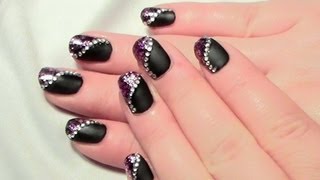 Matt amp Glitter Nageldesign für kurze Nägel zum selber machen Tutorial  Fingernägel lackieren [upl. by Payson]