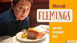 Restaurant Week Dinner at Flemings Prime Steakhouse [upl. by Yojal]