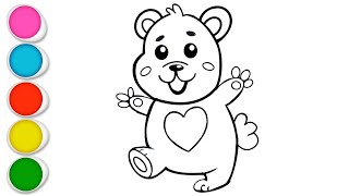 How To Draw Teddy Bear🐻  Teddy Bear Drawing For Kids  teddy bear drawing easy and beautiful [upl. by Lyrej250]