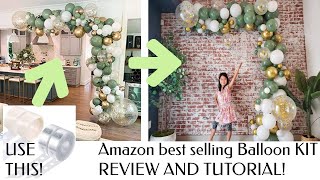 BEST Selling Balloon Garland Kit on AMAZON Review and Tutorial Without Frame [upl. by Eivad]