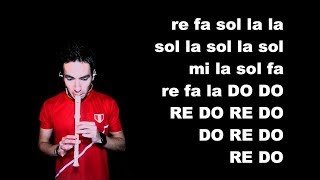 MI PERÚ Tengo el orgullo de ser peruano y soy feliz FLAUTA DULCE Y NOTAS [upl. by Eahcim]