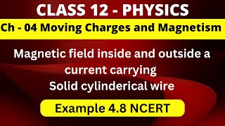 Magnetic Field due to Current Carrying solid Wire Inside amp Outside Ch4 Moving Charges and magnetism [upl. by Nwahsed]