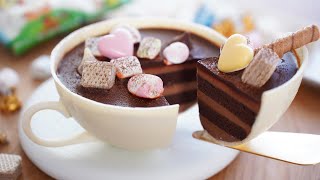 대왕 커피잔 초코 케이크 🍫☕  Super big Tea Cup Chocolate cake Recipe [upl. by Von]