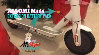 Xiaomi M365 EXTENSION extra battery pack [upl. by Nitnerb]