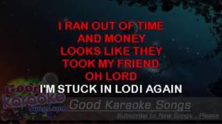 Lodi  creedence clearwater revival Lyrics Karaoke  goodkaraokesongscom [upl. by Einram]