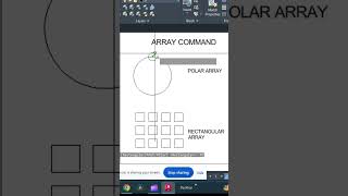 HOW TO USE ARRAY COMMAND IN AUTOCAD  AUTOCAD IN HINDI  ARRAY COMMAND [upl. by Atinele]