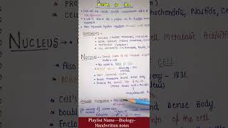 Nucleus—Parts of Cells  Biology  General Science  Lec4  An Aspirant [upl. by Ynelram985]