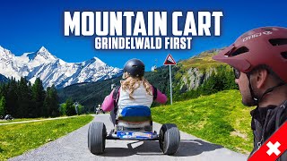 Mountain Cart at Grindelwald First Switzerland [upl. by Arba]