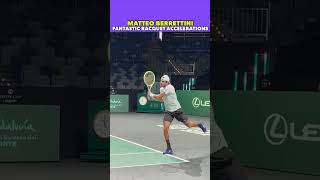 WATCH BERRETTINI FANTASTIC RACQUET ACCELERATIONS tennis shorts [upl. by Anicnarf]