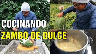 CÓMO COCINARPREPARAR ZAMBO DE DULCE O ZAMBO DE LECHE COCINA ECUATORIANA [upl. by Godrich65]