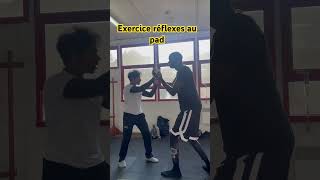 Exercice réflexes avec les pads coaching entrainement boxing wingchun mma martialarts [upl. by Lesko]