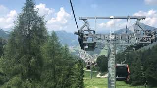 Discesa integrale cabinovia Leitner “Dantercepies” Selva di val Gardena BZ [upl. by Aitnis995]