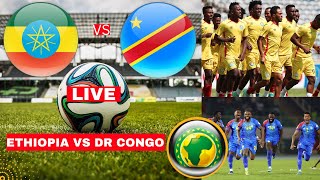 Ethiopia vs DR Congo 02 Live African Cup of Nations Afcon Qualifier Football Match Score Highlights [upl. by Sitnik83]