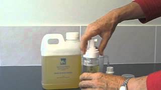 How to use liquid castile soap with a foaming pump bottle [upl. by Rodge]