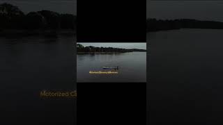 Motor on a canoe boating canoe mychannel [upl. by Jolyn226]