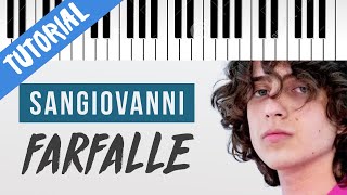 TUTORIAL sangiovanni  farfalle  SANREMO 2022  Piano Tutorial con Synthesia [upl. by Wendt]