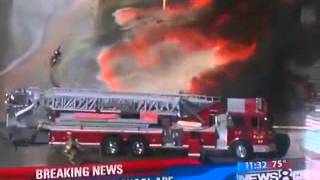 Magnablend Waxahachie Texas fire fighting mishap [upl. by Bar]