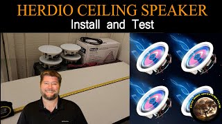 Herdio Ceiling Speaker System Review and Install [upl. by Luthanen720]