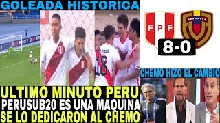 QUE PARTDIAZO PERUSUB20 GOLEO 80 A VENEZUELA QUE TAL PARTIDAZO DE LOS PERUANOS NUEVA GENERACION [upl. by Henarat620]