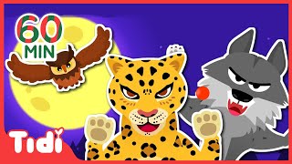 Hunters in the Night more 60M  Who Is the Strongest  Animal Nursery Rhymes amp Kids Songs [upl. by Anoli]