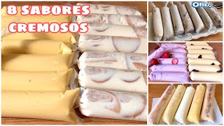 BOLIS O HELADOS CREMOSOS Y DELICIOSOS 😋PREPALOS EN CASA [upl. by Anne-Corinne]