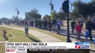 Calcasieu Sheriff’s Office to hold annual antibullying walk [upl. by Rorrys]