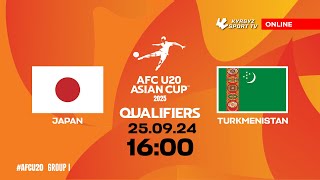 Japan  Turkmenistan  AFC U20 ASIAN CUP QUALIFIERS  GROUP «I» [upl. by Noleta]