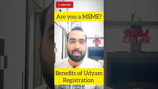 What are Benefits of MSME registration or Udyam registration ll Key benefits for MSME [upl. by Somisareg]